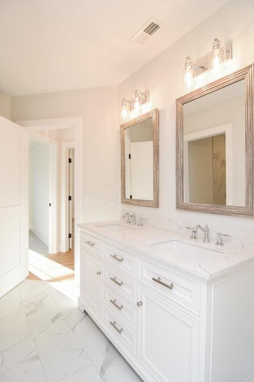 bathroom with vanity