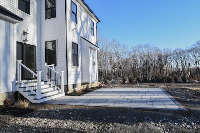 exterior space with a patio