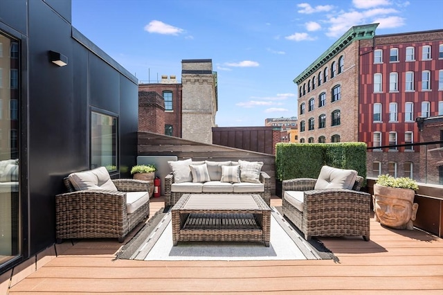 balcony with outdoor lounge area