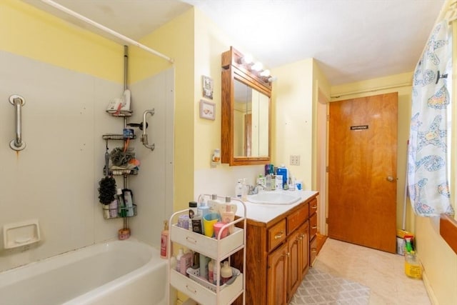 full bathroom with vanity