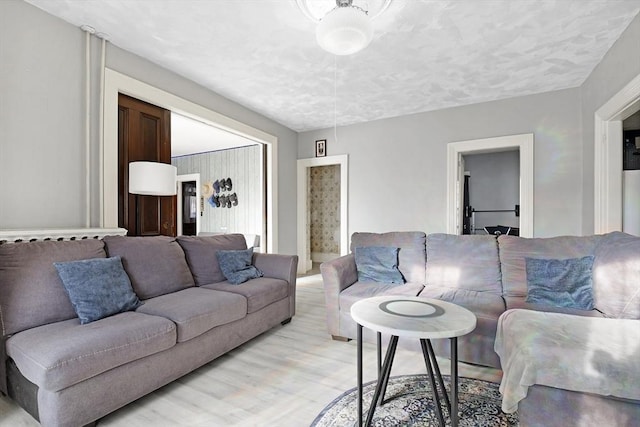 living room featuring light wood finished floors