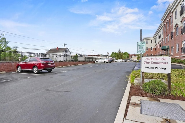 view of asphalt street