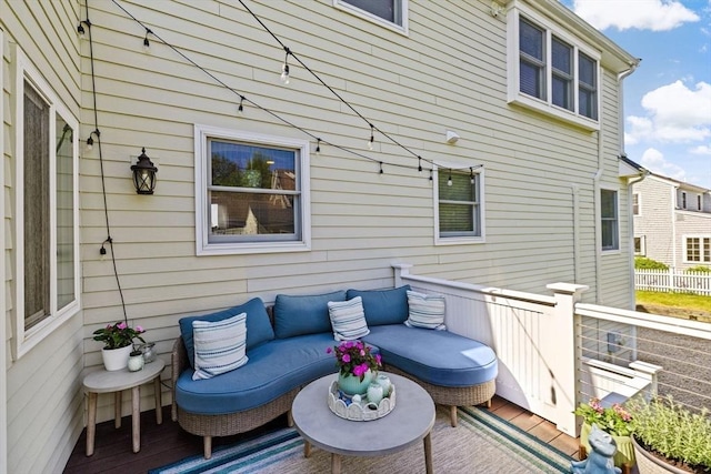 5 Cliff Estates Rd, Scituate, MA 02066 - wooden deck with an outdoor hangout area