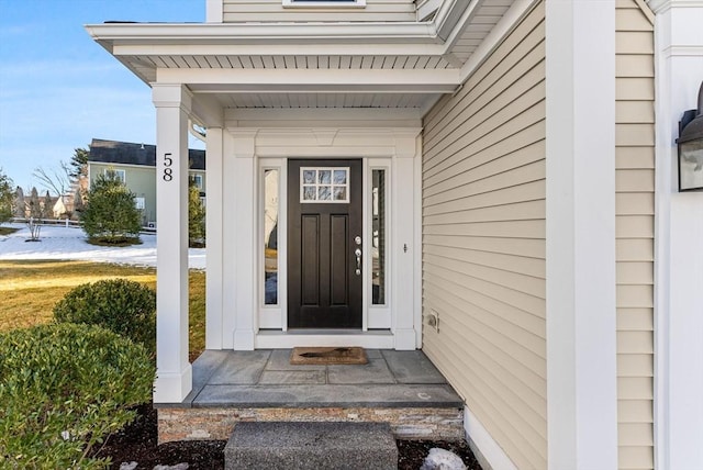 view of property entrance