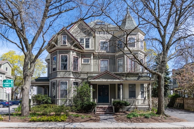 victorian home with covered porch