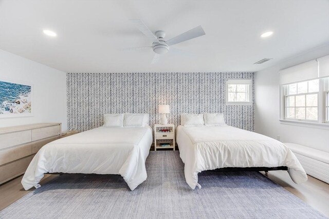 7 Colonial Dr, Chatham, MA 02633 - bedroom featuring recessed lighting and ceiling fan
