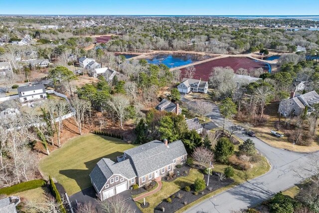 7 Colonial Dr, Chatham, MA 02633 - aerial overview of property's location with a nearby body of water
