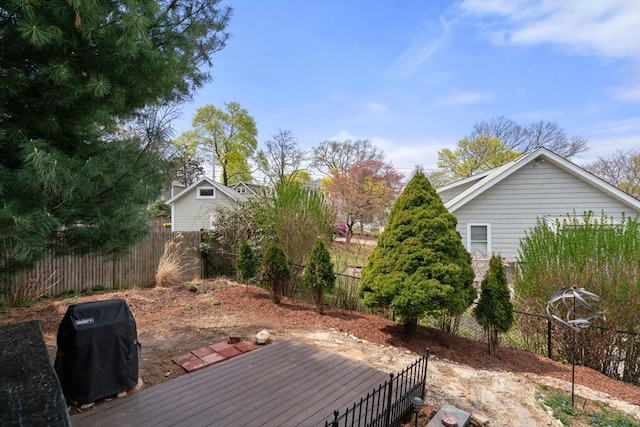 wooden deck with fence