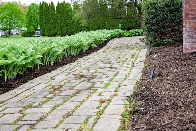 view of patio with driveway