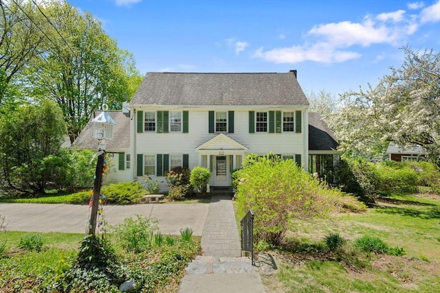 view of colonial home