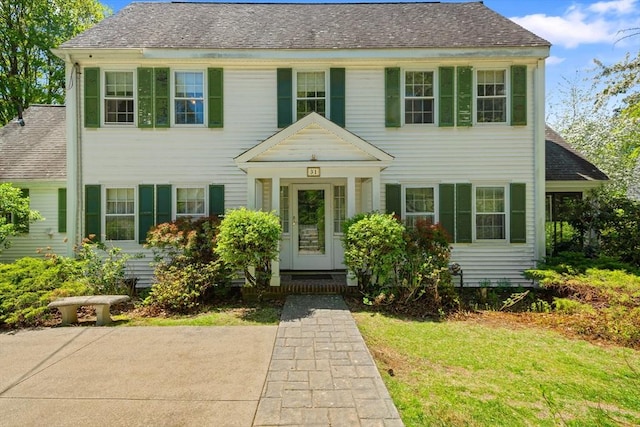 view of colonial home