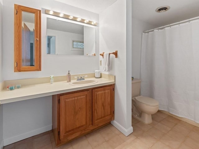 3 Loyalist Dr Unit 3, Uxbridge, MA 01569 - bathroom featuring toilet, vanity, a shower with curtain, and baseboards