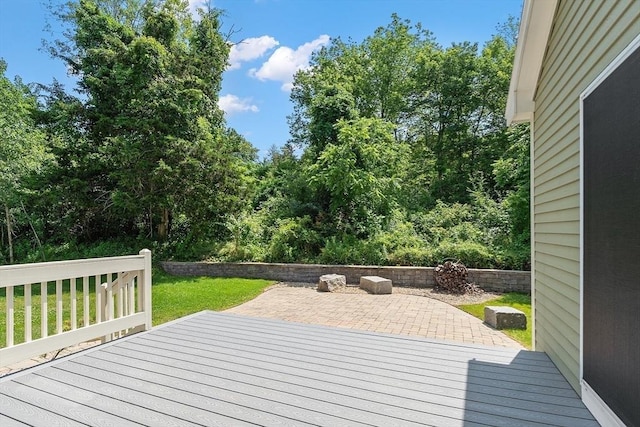 31 Fort Pond Hill Rd, Littleton, MA 01460 - wooden terrace with a patio area and a yard