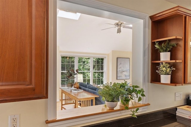 31 Fort Pond Hill Rd, Littleton, MA 01460 - detailed view of a skylight and ceiling fan