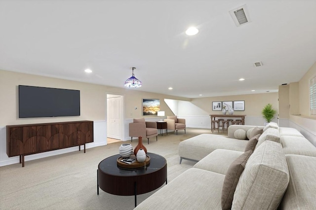 49 Champlain Cir, Plymouth, MA 02360 - living room with light carpet and recessed lighting