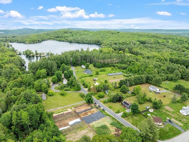 415 Holtshire Rd, Orange, MA 01364 - aerial view of a heavily wooded area and a water and mountain view