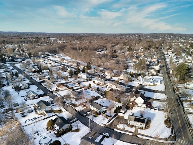 aerial view featuring a residential view