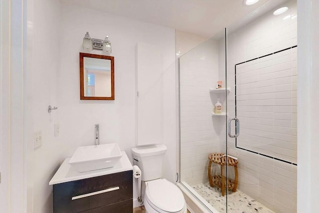 15 Garrison Rd, Brookline, MA 02445 - full bathroom with toilet, vanity, and a stall shower