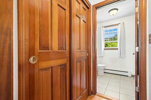 3 Bellingham Rd, Blackstone, MA 01504 - bathroom with baseboard heating and tile patterned floors