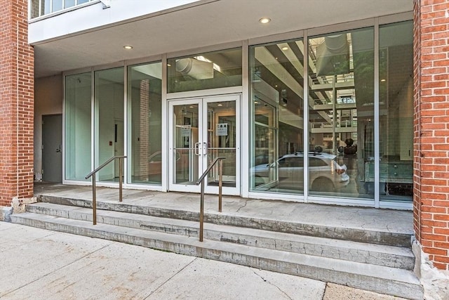 42 8th St Unit 1307, Boston, MA 02129 - property entrance with brick siding and french doors