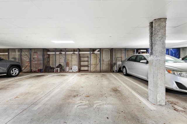 view of parking deck