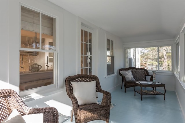 view of sunroom