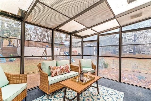 40 Chase Rd, Marlborough, MA 01752 - sunroom featuring an outdoor living space