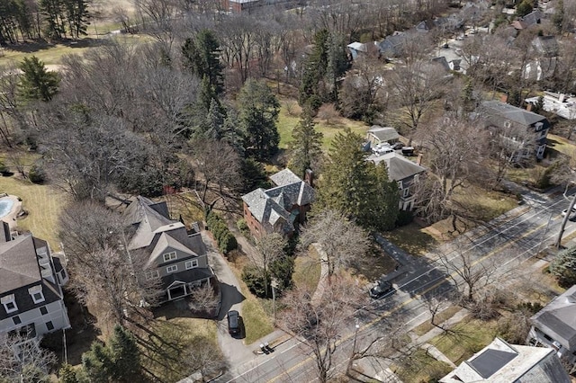 126 Homer St, Newton, MA 02459 - aerial view of property's location with nearby suburban area