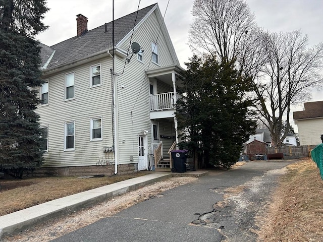 view of side of property