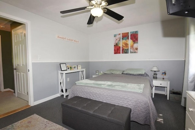 9 Lydon Ln Unit D2, Halifax, MA 02338 - carpeted bedroom featuring a ceiling fan and baseboards