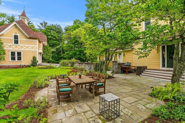 104 Main St, Topsfield, MA 01983 - view of patio with outdoor dining space