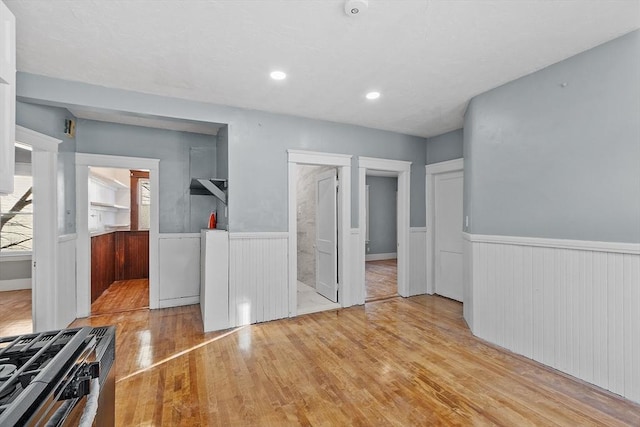 interior space featuring light hardwood / wood-style floors