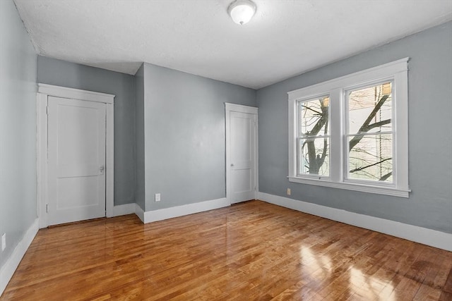 empty room featuring light hardwood / wood-style flooring