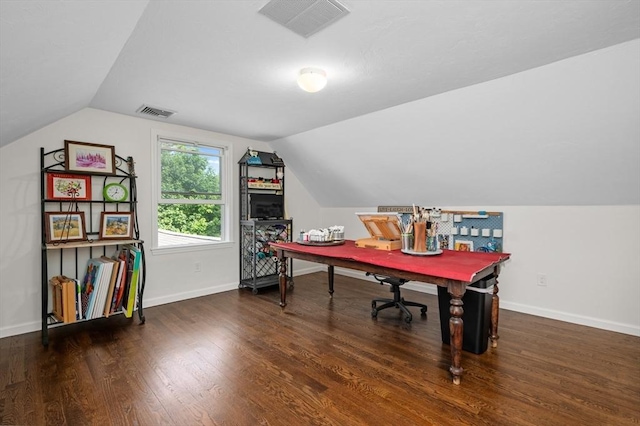 32 Iverson Rd, Beverly, MA 01915 - office with vaulted ceiling, wood finished floors, and baseboards