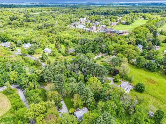 1731 Lowell Rd, Concord, MA 01742 - aerial overview of property's location with a heavily wooded area