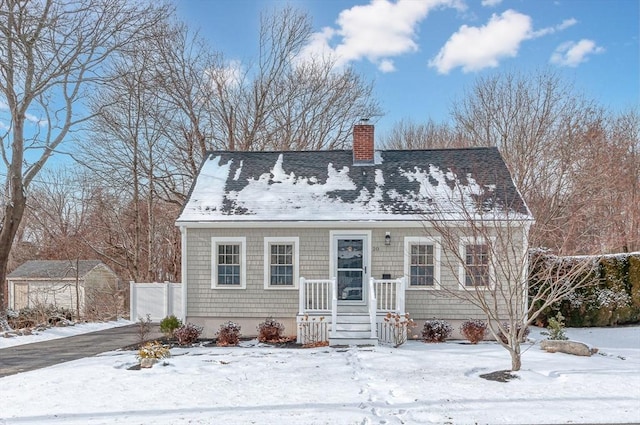 view of cape cod-style house