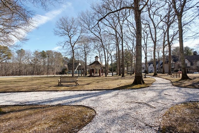 view of home's community featuring a gazebo