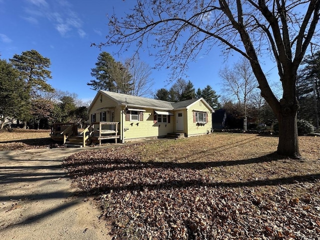 exterior space with a deck