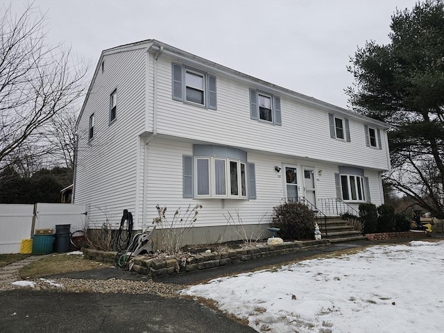 view of front of home