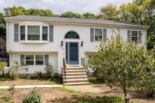 view of split foyer home