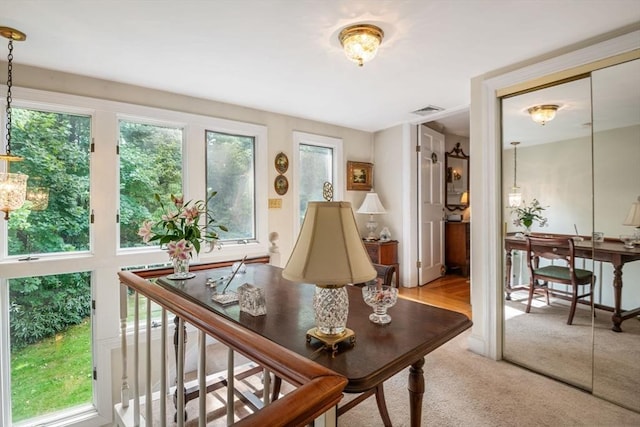 interior space with an inviting chandelier