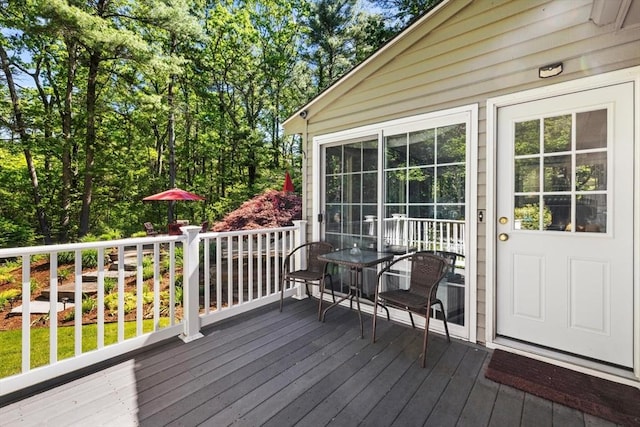23 Fletcher St, Foxboro, MA 02035 - view of wooden deck
