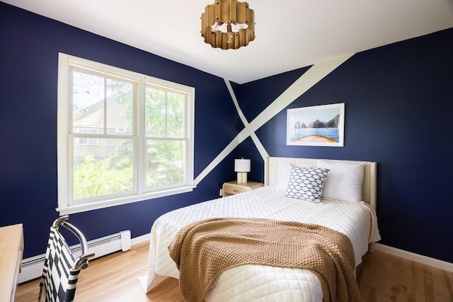 17-19 Beech Gln, Boston, MA 02119 - bedroom with wood finished floors, baseboards, and baseboard heating