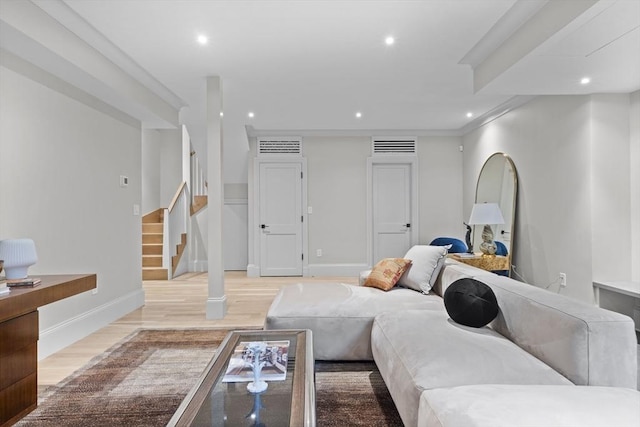 17 Alveston St, Boston, MA 02130 - bedroom featuring recessed lighting, light wood-style floors, and baseboards