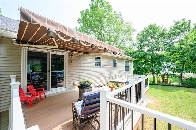89 Block St, Abington, MA 02351 - wooden deck with a yard