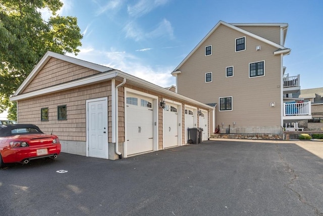 garage featuring central air condition unit