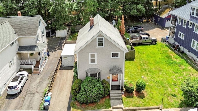 66 Guinan St, Waltham, MA 02451 - aerial view of property and surrounding area