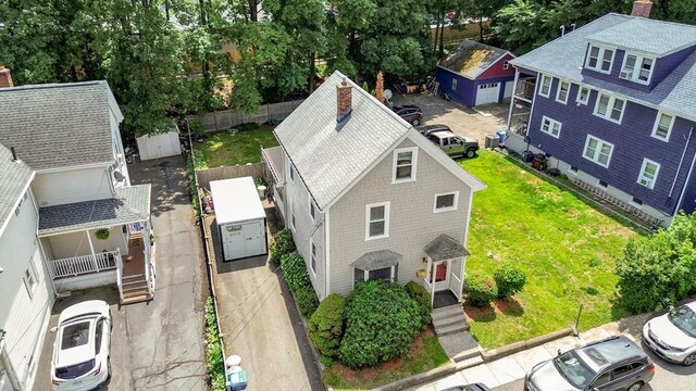 66 Guinan St, Waltham, MA 02451 - bird's eye view