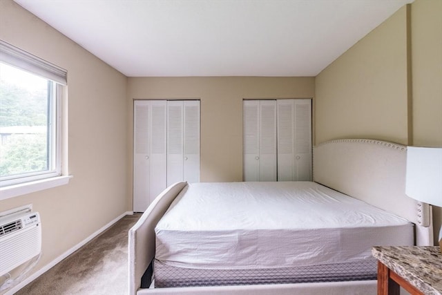 170 E Hadley Rd Unit 60, Amherst, MA 01002 - carpeted bedroom featuring multiple closets and baseboards