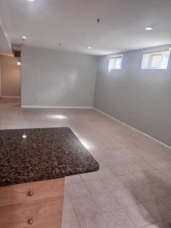 486 Revere Unit 2, Revere, MA 02151 - empty room featuring recessed lighting and light tile patterned flooring